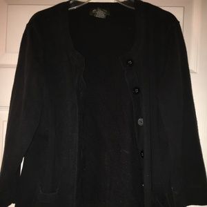 Eddie Bauer Black Cardigan